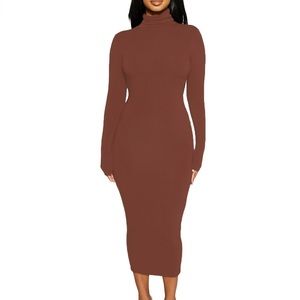 Naked wardrobe Backless Key whole dress